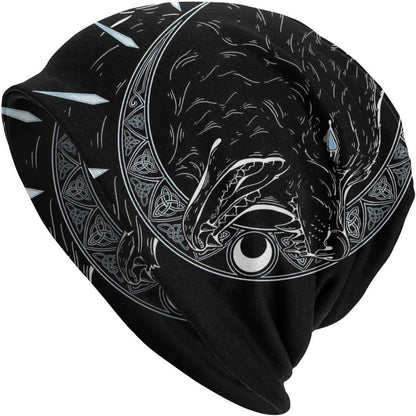 Sleeve Cap Double-layer Elastic Viking Totem Wolf Hipster Street Dance