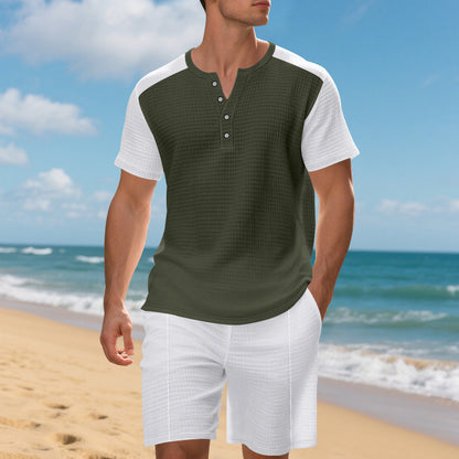 Amazon Plus Size American Short Sleeve Suit