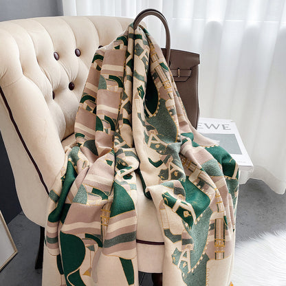 Fashionable Cashmere Long Student Warm Scarf