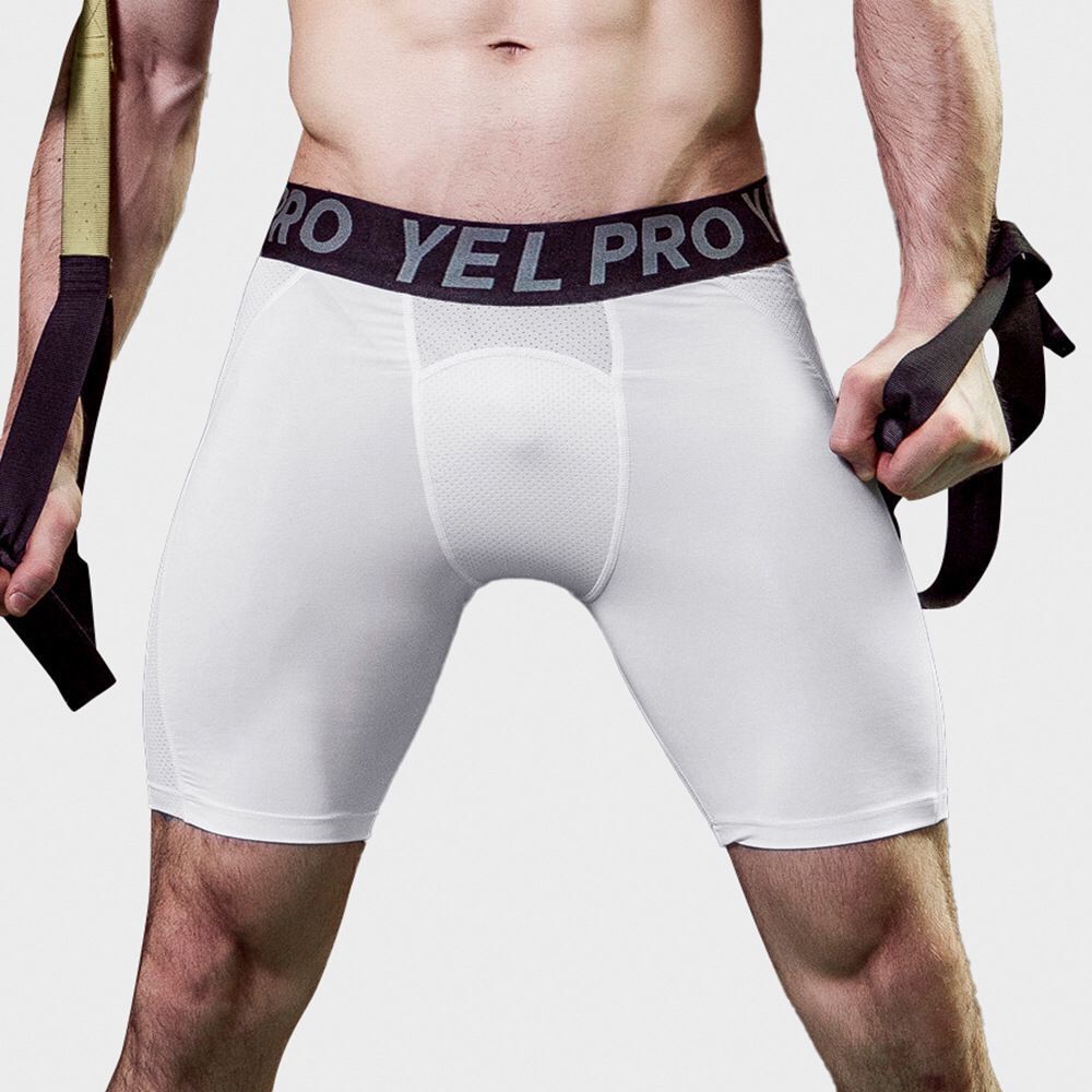 Sports Running Stretch Quick-drying Mesh Breathable Tight Shorts