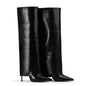 Stiletto Heel Pantyhose Boots Pointed Plus Size High Leg Boot
