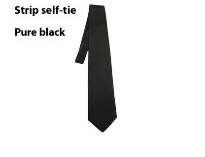 8CM Tie Men's Formal Wear Business Black Suit Hand Tie Work