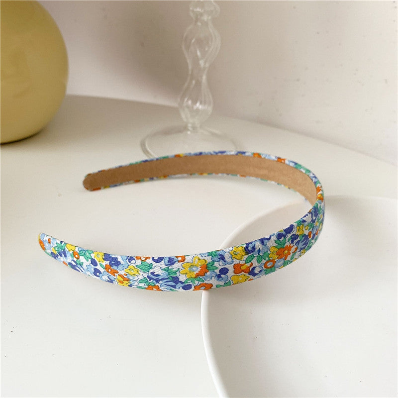 Super Sweet Plaid Flower Solid Color Fabric Headband