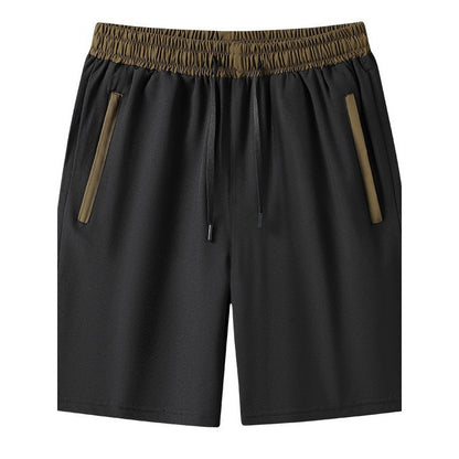 Men's Wide Waist Color Cropped Pants Casual Loose Track Pants