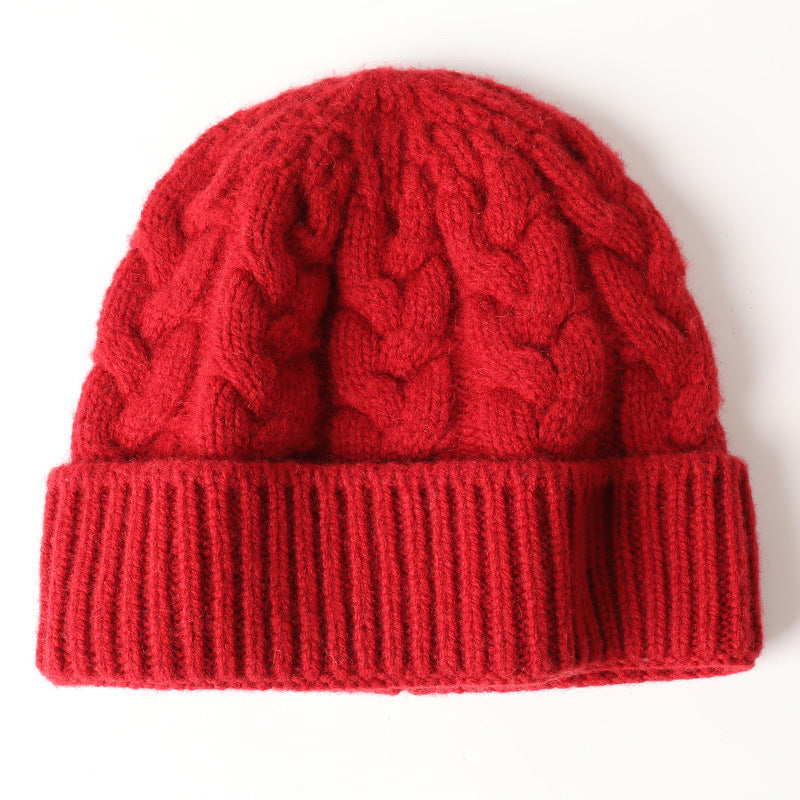 Men's And Women's Warm Thickened Men's Woolen Cap Outdoor Riding Cold-proof Ear Protection