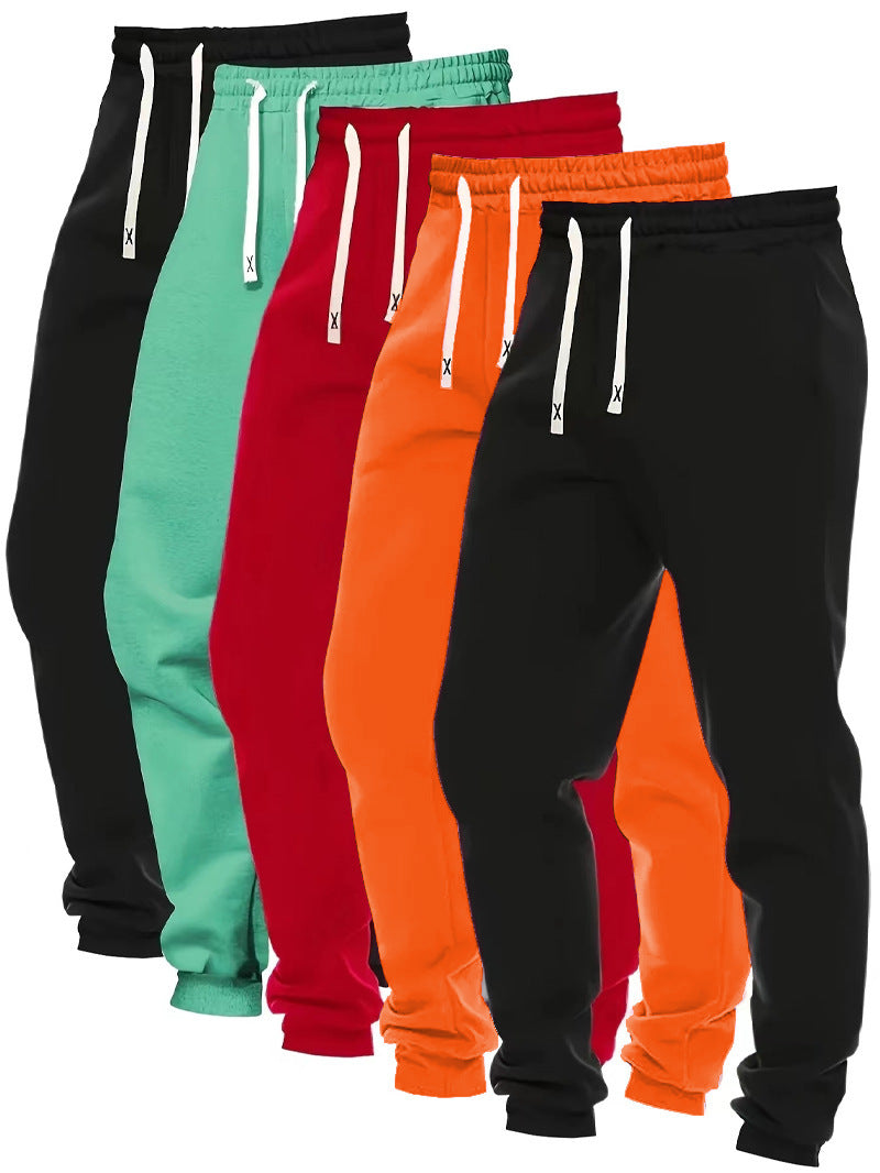 Women's Pure Color Tied Sports Trousers