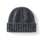 Cashmere Beanie Hat Thick Stripes Men And Women Knitted Flanging Beanie