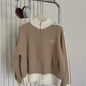 Women's Long-sleeved Stand Collar Sweater Coat