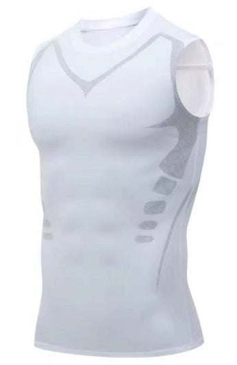 Fitness Short Sleeved Sports Tight Vest