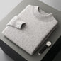 New Pullover Men's Half-high Collar Sweater