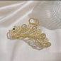 Antique Tassel Large Pearl Clip Metal Hairpin