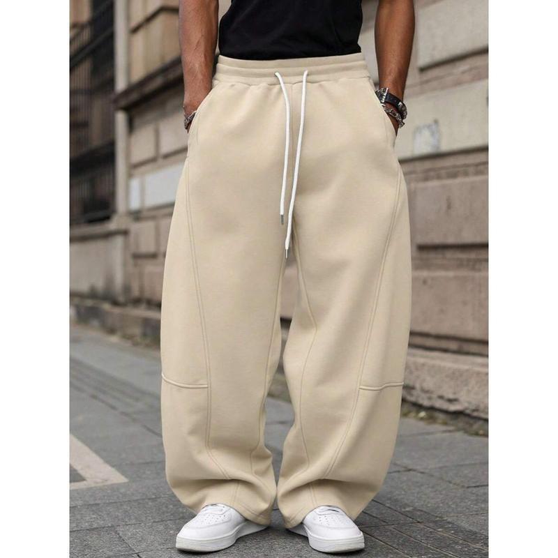 Men's Straight High Waist Casual Pants