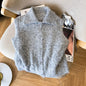 Design Sense Twist Knitted Vest Women
