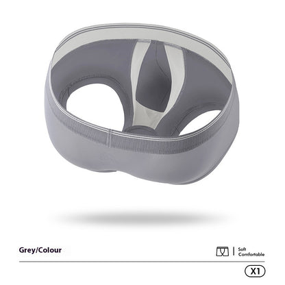 Scrotal Support Men's Underpants U Convex Anti-moving Ice Silk Boxer