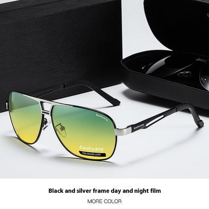 Men's New Day And Night Dual-use Discolored Sunglasses