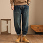 Loose Elastic Long Jeans For Men