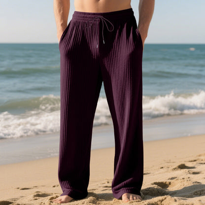 Fall Winter Men Leisure Baggy Straight Trousers