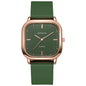 Women's Silicone Strap Fashionable Rose Gold Watch