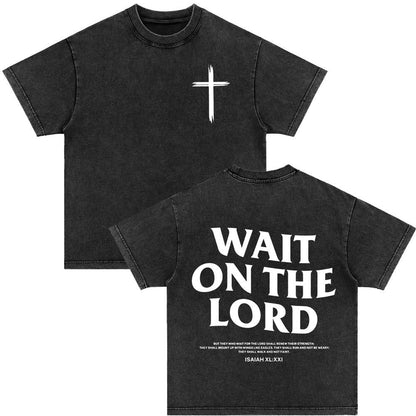 An Sngth Bible Verse Retro Washed T-shirt