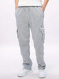 Men's Loose Sweatpants Overalls With Multi-pocket Tether