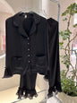Fashion Ice Silk Pajamas Ruffled Women