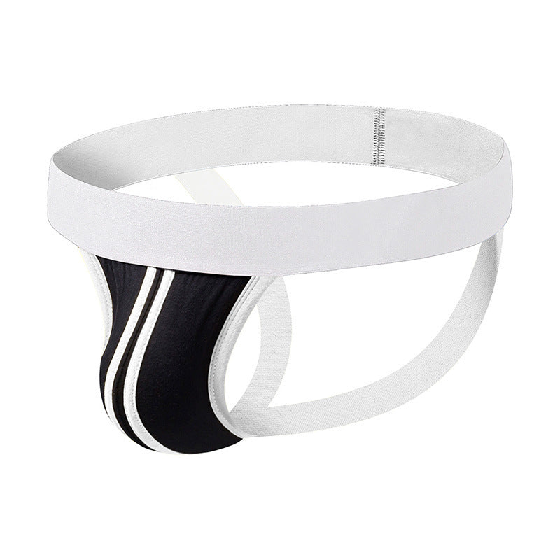 New Men's Sexy Double Ding Solid Color Cotton U Pouch Sexy