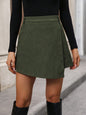 European And American Corduroy Solid Color Autumn And Winter Pantskirt