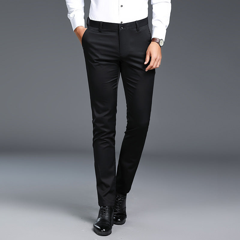 Men's Casual Pants Business Non-ironing Slim Fit