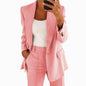 Pure Long Sleeveless Simple Draping Wide Leg Casual Suit