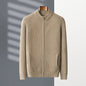 Men's Half Turtleneck Zipper Cardigan Thickened Jacket Casual