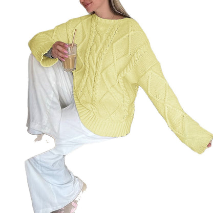 European And American Leisure Simple Wool Long Sleeve