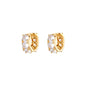 Exquisite Geometric Inlaid Zircon Earrings