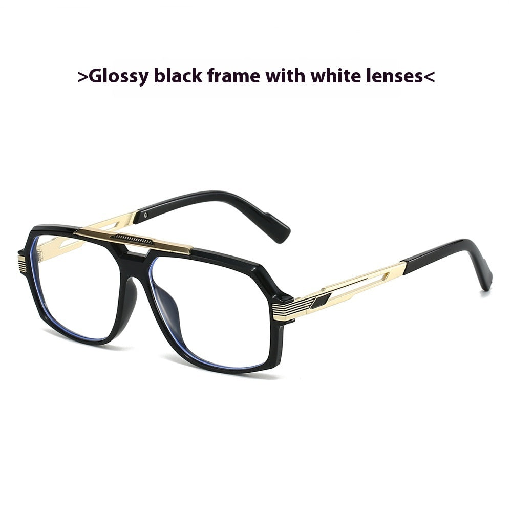 Men's Metal Mirror Leg Paint Fashion All-match Sun-resistant Sunglasses