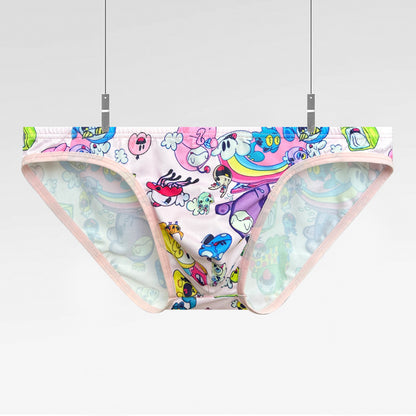 Cartoon Bikini High Fork Men's Briefs
