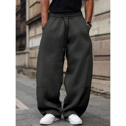 Men's Straight High Waist Casual Pants