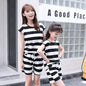 Children's suit children's fashion full-body striped parent-child wear