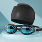 Large Frame HD Waterproof Anti-fog Swimming Goggles Swimming Cap
