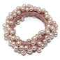 Handmade Crochet Rubber Band Hair Tie Pearl