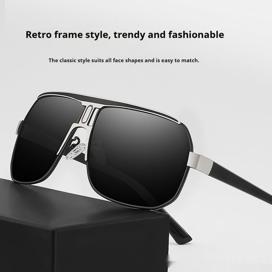 Sunglasses Male Driver Driving Sunglasses Stylish Large Frame