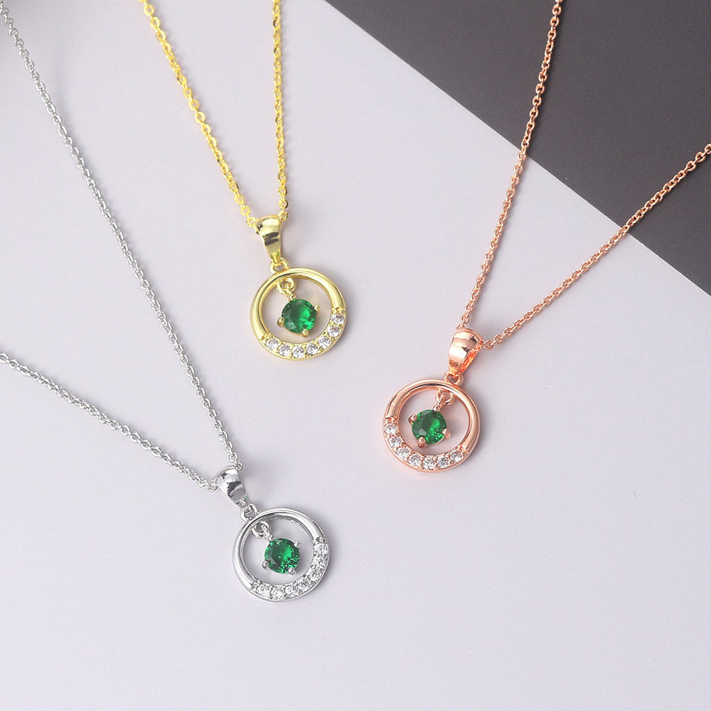 Fashion Simple Beccarite Round Earrings