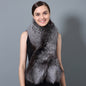 Korean Fashion All-match Fur Scarf Ladies Winter Fox Fur Collar Thick Warm Fur Collar