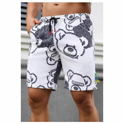 Bear Print Summer Beach Holiday Beach Pants