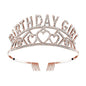 Flash Diamond Birthday Crown Party Decoration Headband Prom Headwear Set