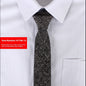 Solid Color Korean Style Narrow Cotton Men's 6cm Formal Wear Business Casual Wedding Tie