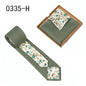 Men's Tie Floral Print Pocket Square Cotton Tie