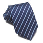 8CM Polyester Jacquard Striped Tie Men's Business Formal Red Black Blue