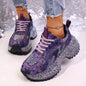 Womens Stylish Versatile Height-increasing Thick-soled Casual Sneakers