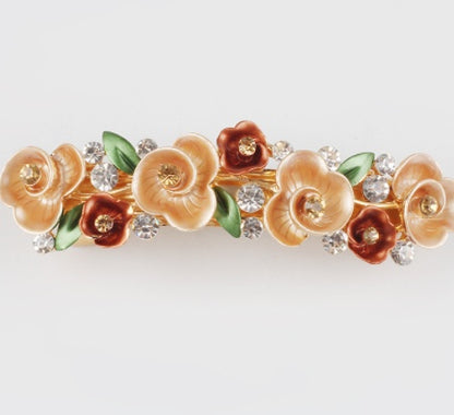 Alloy Women's Butterfly Clip Painted Flower Hair Accessories