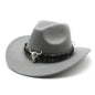 Western Cowboy Hat Woolen Jazz Male Ladies' National Style