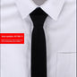 Solid Color Korean Style Narrow Cotton Men's 6cm Formal Wear Business Casual Wedding Tie
